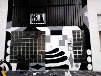Pintura artística de fachada para Centro Cultural HUG