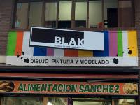Logotipo para escuela de arte BLAK