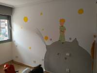 Mural infantil habitación principito